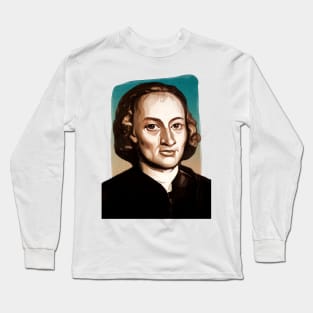 German Composer Johann Pachelbel illustration Long Sleeve T-Shirt